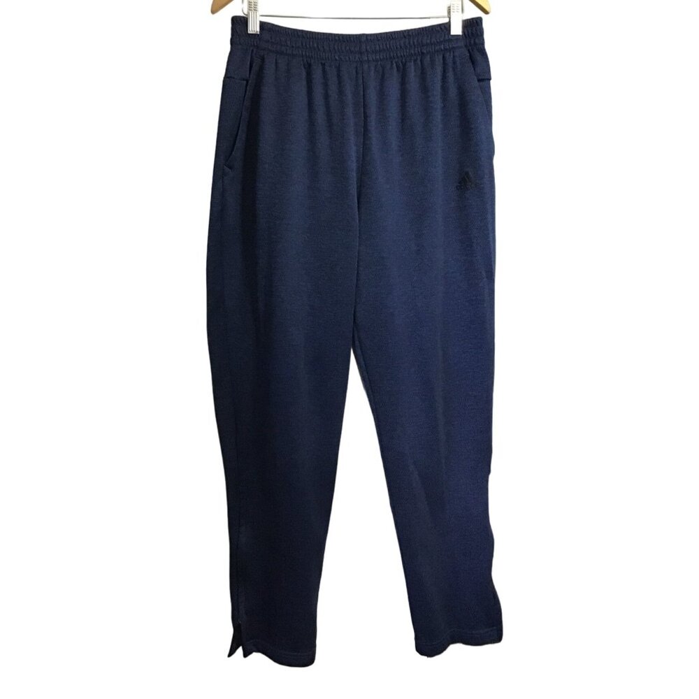 ADIDAS-MENS BLUE STRAIGHT LEG JOGGER SWEATPANTS Men’s SIZE X-LARGE